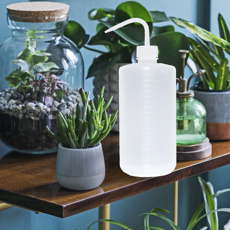 Oubest Squeeze Bottle 1000ml 32oz Wash Bottle Succulent Watering Can LDPE Plastic Squirt Bottle for Irrigation Plant, Medical Lab, Tattoo Supplies 1pc - Image 3